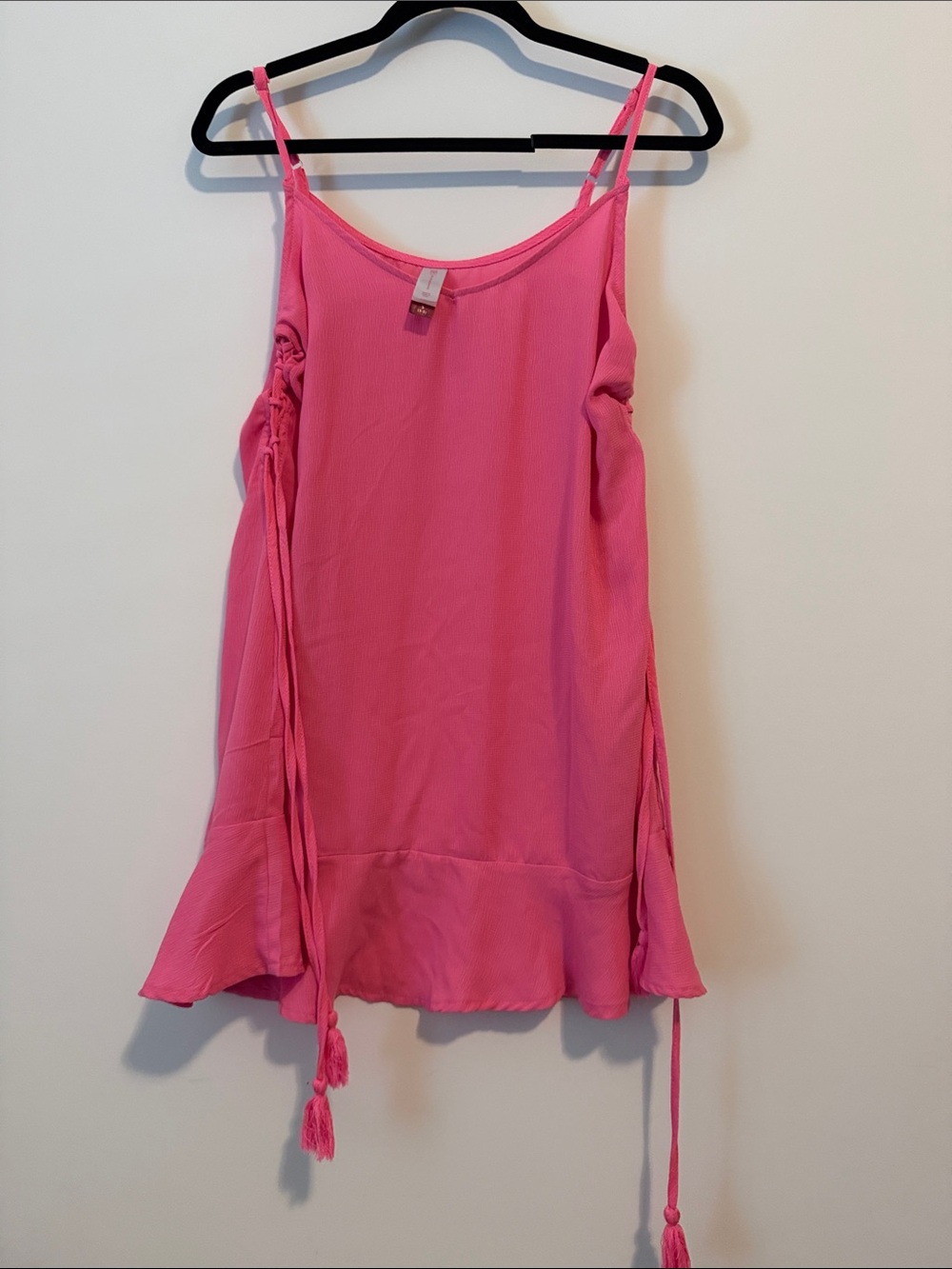 No Boundaries Hot Pink Spaghetti Strap Dress